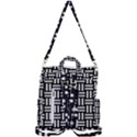 Frets Mosaic Pattern Geometric Crossbody Backpack View3