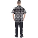 Frets Mosaic Pattern Geometric Men s Short Sleeve Shirt View2