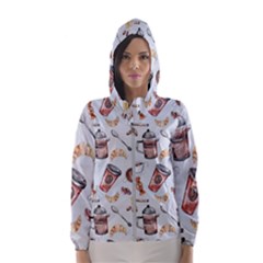 Coffee Mania Caffeine Women s Hooded Windbreaker