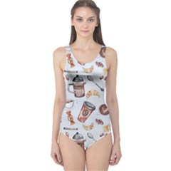 Coffee Mania Caffeine One Piece Swimsuit by Bedest