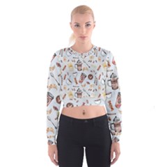 Coffee Mania Caffeine Cropped Sweatshirt