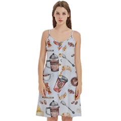 Coffee Mania Caffeine Women s Spaghetti Strap Pullover Cami Dress