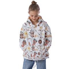 Coffee Mania Caffeine Kids  Oversized Hoodie