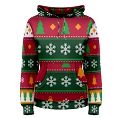 Christmas Time Pattern Christmas Ornament Women s Pullover Hoodie