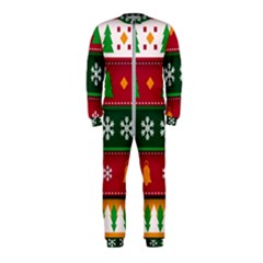 Christmas Time Pattern Christmas Ornament Onepiece Jumpsuit (kids)