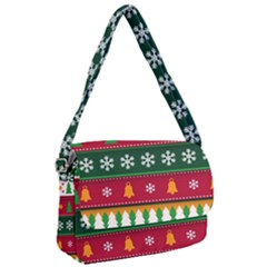 Christmas Time Pattern Christmas Ornament Courier Bag by Bedest