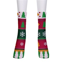 Christmas Time Pattern Christmas Ornament Crew Socks by Bedest