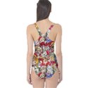 Pattern Kitten Christmas One Piece Swimsuit View2