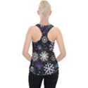 Shiny Winter Snowflake Abstract Christmas Cold Crystal December Piece Up Tank Top View2