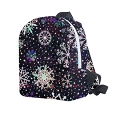 Shiny Winter Snowflake Abstract Christmas Cold Crystal December Kids  Age 2-4 Lightweight Preschool Backpack by Bedest