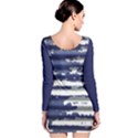 Metallic Rhythm Print Long Sleeve Bodycon Dress View2