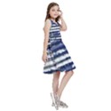 Metallic Rhythm Print Kids  Skater Dress View3