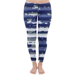 Metallic Rhythm Print Classic Winter Leggings