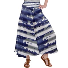 Metallic Rhythm Print Women s Satin Palazzo Pants