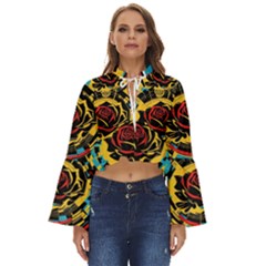 Therose Boho Long Bell Sleeve Top