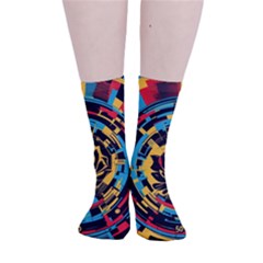 Therose Smooth Crew Length Tube Socks