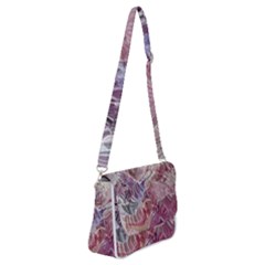 Hidden Heart Shoulder Bag With Back Zipper by kaleidomarblingart