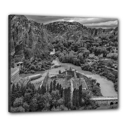 Florentino Ameghino Dam, Chubut, Argentina Canvas 24  X 20  (stretched)