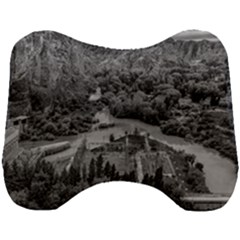 Florentino Ameghino Dam, Chubut, Argentina Head Support Cushion by dflcprintsclothing