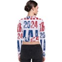 Kamala Harris 2024 Walz Long Sleeve Zip Up Bomber Jacket View2