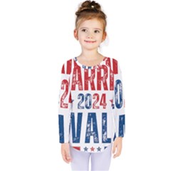 Kamala Harris 2024 Walz Kids  Long Sleeve T-shirt