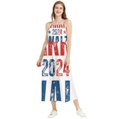 Kamala Harris 2024 Walz Boho Sleeveless Summer Dress