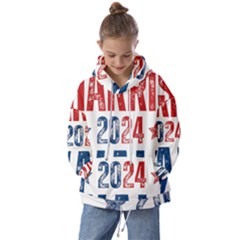 Kamala Harris 2024 Walz Kids  Oversized Hoodie