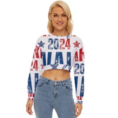 Kamala Harris 2024 Walz Lightweight Long Sleeve Sweatshirt by Safari