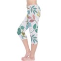 Leaf pattern  Capri Leggings  View3