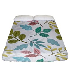 Leaf Pattern  Fitted Sheet (queen Size) by Safari