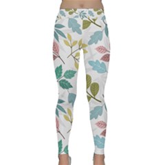 Leaf Pattern  Classic Yoga Leggings by Safari