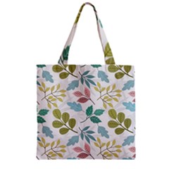 Leaf Pattern  Zipper Grocery Tote Bag by Safari