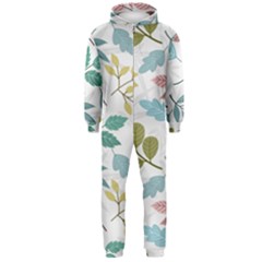 Leaf Pattern  Hooded Jumpsuit (men)