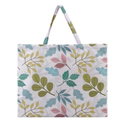 Leaf Pattern  Zipper Large Tote Bag by Safari