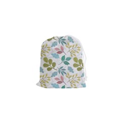 Leaf Pattern  Drawstring Pouch (xs)