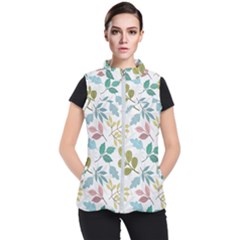 Leaf Pattern  Women s Puffer Vest