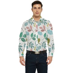 Leaf Pattern  Men s Long Sleeve Shirt