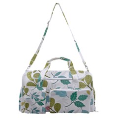 Leaf Pattern  Sports Gym Duffle Bag With Shoe Compartment by Safari