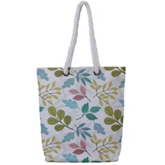 Leaf Pattern  Full Print Rope Handle Tote (small) by Safari