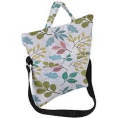 Leaf Pattern  Fold Over Handle Tote Bag by Safari