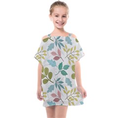 Leaf Pattern  Kids  One Piece Chiffon Dress by Safari