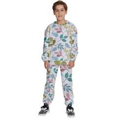 Leaf Pattern  Kids  Sweatshirt Set by Safari