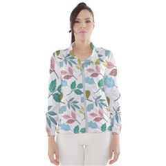 Leaf Seamless Pattern  Women s Windbreaker