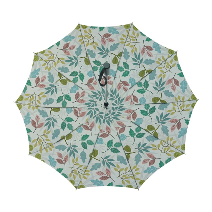 Leaf seamless pattern  Automatic Folding Umbrella with Case (Large)