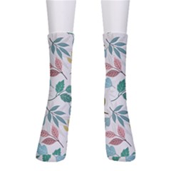 Leaf Seamless Pattern  Crew Socks