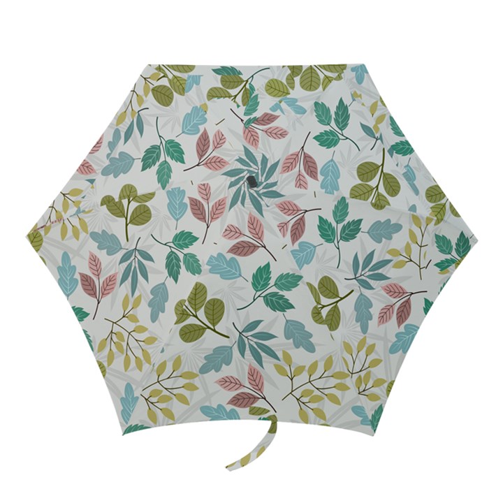 Leaf seamless pattern  Mini Folding Umbrellas