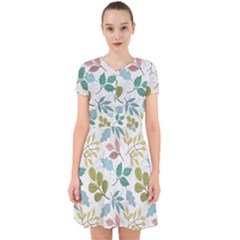 Leaf Seamless Pattern  Adorable In Chiffon Dress by Safari