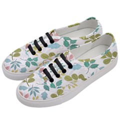 Leaf Seamless Pattern  Women s Classic Low Top Sneakers by Safari