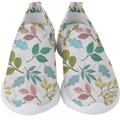 Leaf Seamless Pattern  Kids  Slip On Sneakers by Safari