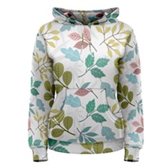 Leaf Seamless Pattern  Women s Pullover Hoodie